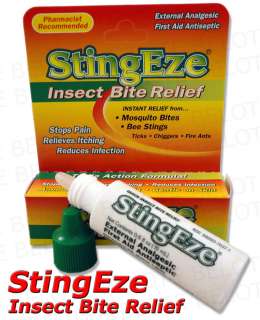 StingEze Insect Bite Relief Stops Pain Itching Swelling  