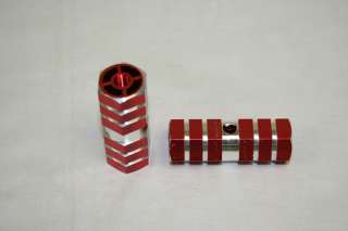RED Kid 3/8 Axle Foot Pegs for BMX Bicycle Bike  
