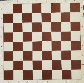 BROWN* VINYL TOURNAMENT CHESS BOARD HIGH QUALITY *NEW*  