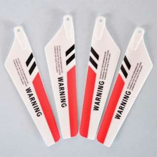 SYMA S107G 02 RC Helicopter Main Blades Replacement Set of 4 Red 