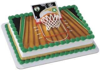 NBA Slam Dunk Boston Celtics Cake Set ~ Create Your Own Cake ~ LOOK 