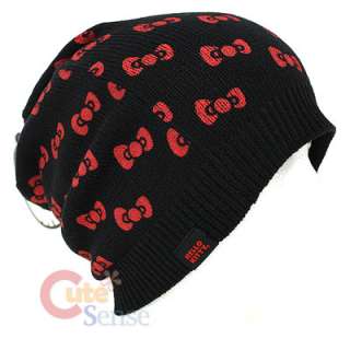 Sanrio Hello Kitty Red Bows Beanie Loungefly 3