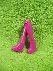 Barbie Bratz Long Boots High heel style Doll Shoes Accessory Deep pink 