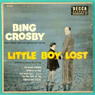 BING CROSBY OST LITTLE BOY LOST JAZZ BIG BAND EP USA  