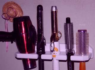   HAND CRAFTED HAIR DRYER, CURLING IRON, FLAT IRON OR BRUSH HOLDER SHELF