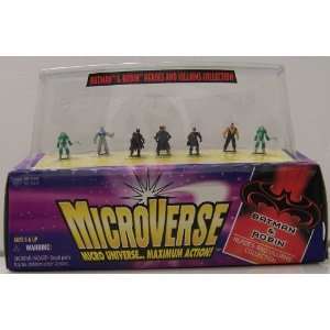   MicroVerse Batman & Robin Heroes and Villains Collection Toys & Games