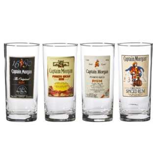 Libbey Captain Morgan Assorted Tumbler Set of 4.Opens in a new window