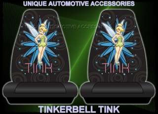 2PC TINKERBELL PIXIE BUCKET UNIVERSAL CAR SEAT COVERS  
