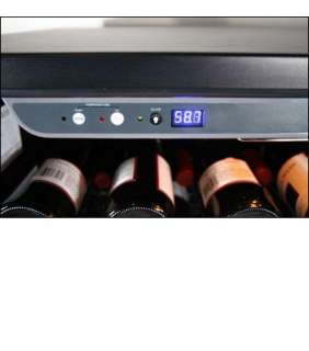 Haier HVCE24DBH 50 Bottle Black Built in Wine Refrigerator