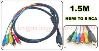 HDMI To 5 RCA Handy Component Video Audio AV Cable ,009  