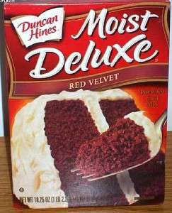 NEW BOX DUNCAN HINES MOIST DELUXE RED VELVET CAKE MIX  