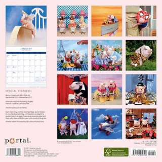 2012 Wall Calendar   Pigs on Parade Humor   ON SALE  