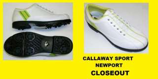 Womens Callaway Sport Newport Golf Shoe 7.5 M Citron  