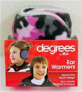 NWT Degrees 180s Girls Ear Warmers Muffs PINK CAMO