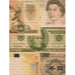  International Currencies with Binary Code Photos To Go 