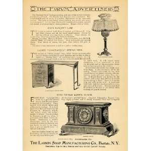   Manufacturer Furniture Desk Clock   Original Print Ad