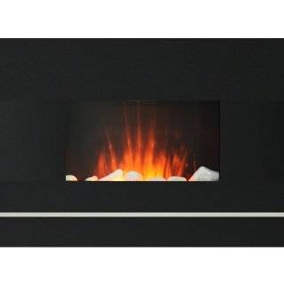  Balmoral Black Arch Glass Panel Electric Fireplace 
