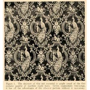   Ad Machine Made Lace Delicacy Net Material Curtain   Original Print Ad