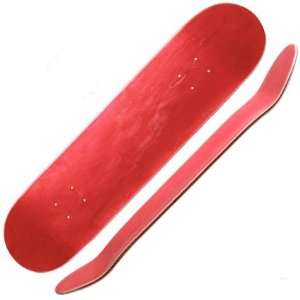 Red Stained Blank Deck Size 7.5