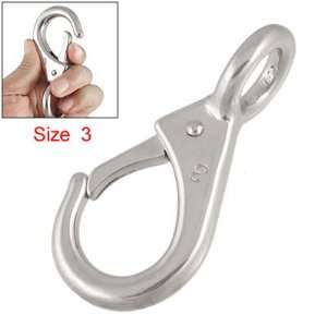   Spring Loaded Stainless Steel Boat Clip Hook Size 3