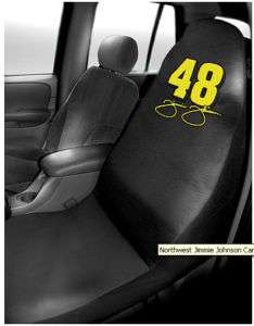 JIMMIE JOHNSON CAR NASCAR SEAT COVER NEW #48 BLACK  