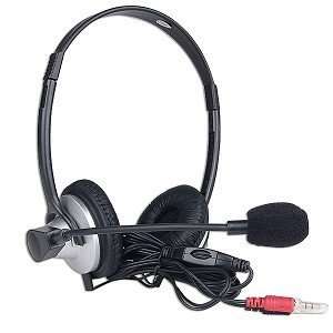    Headset with Boom Microphone (Silver & Black) Musical Instruments