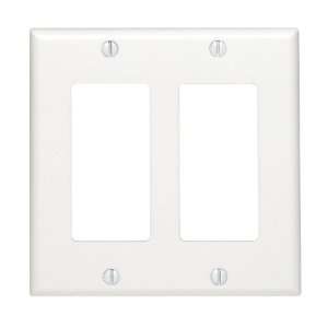  Leviton 80409 W 2 Gang Decora/GFCI Device Decora Wallplate 