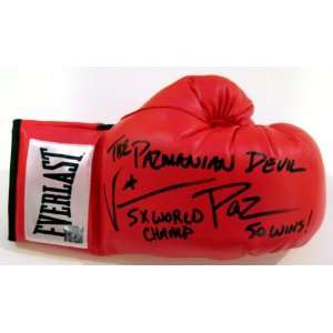  Paz Pazienza Signed Everlast Boxing Glove   Autographed Boxing Gloves