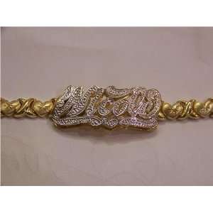   Double Name Bracelets/personalized Name Bracelet with Xoxo Bracelet/h1