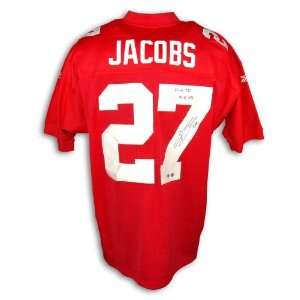  Brandon Jacobs Signed Jersey   Authentic with First TD 9 