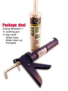   Scroll Medallion Package Deal Caulk Gun and Adhesive included  