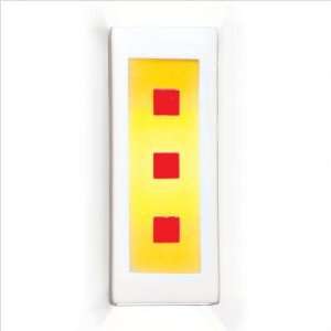  Aladdin One Light Wall Sconce Finish Brick Acrylic, Bulb 