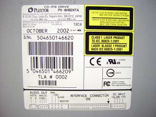 Plextor PX W4824TA CD RW Internal CD ReWritable Drive 48/24/48 Ultra 