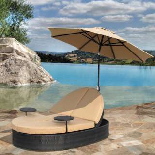 Solara Outdoor Patio Double Chaise Lounge