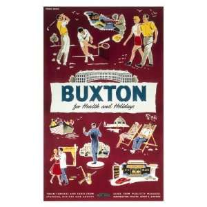  Buxton for Health and Holidays, British Rail, c.195 Giclee 