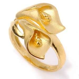  24K Gold Calla Lily Ring Jewelry