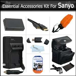  Bundle Kit For Sanyo VPC WH1 High Definition Waterproof Camcorder 