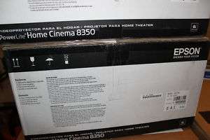 Epson PowerLite Home Cinema 8350 1080P Projector HDMI  