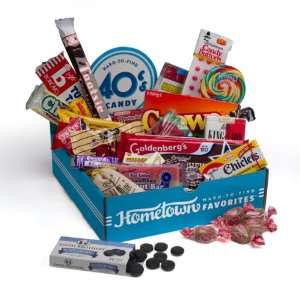 Hometown Favorites 1940s Nostalgic Candy Gift Box, Retro 40s Candy 