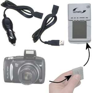 Portable External Battery Charging Kit for the Canon PowerShot SX120 