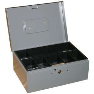   Heavy Duty Steel Cash Box with Lock Key Money Safe