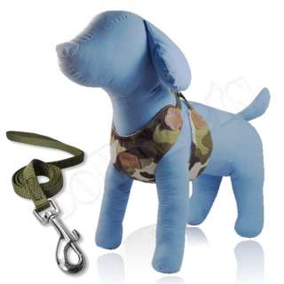 15 23 GIRTH Camouflage Comfort Dog Harness Vest Collar M Medium 