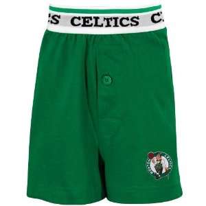 Boston Celtics Youth Kelly Green Solid Banded Boxer Shorts  