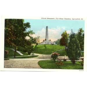   Monument   Oak Ridge Cemetery   Springfield Illinois 