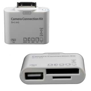 in 1 camera connection kit + SD card reader interface for iPad, iPad 