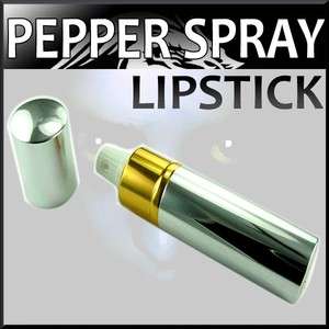 NEW Self defense Convert Silver Lipstick Pepper Spray  