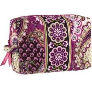 Vera Bradley Large Cosmetic Bag Very Berry Paisley 10108 063 