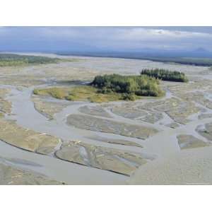  Delta Sandbanks and Braided Channels, Delta River, Alaska, USA 