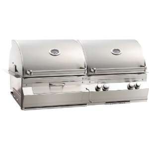   Charcoal Combo Built in Grill With Rotisserie Backburner Patio, Lawn