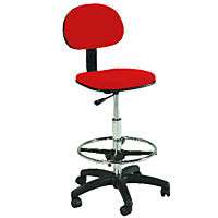 RED  Counter Drafting Height  Office  Chair / Stool  